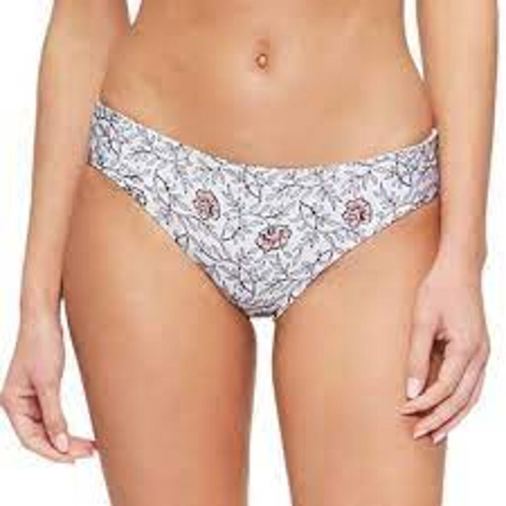 NEW! Tavik Bikini Bottoms Ali Mini Swim Bottom Wild Flower Light Blue - L